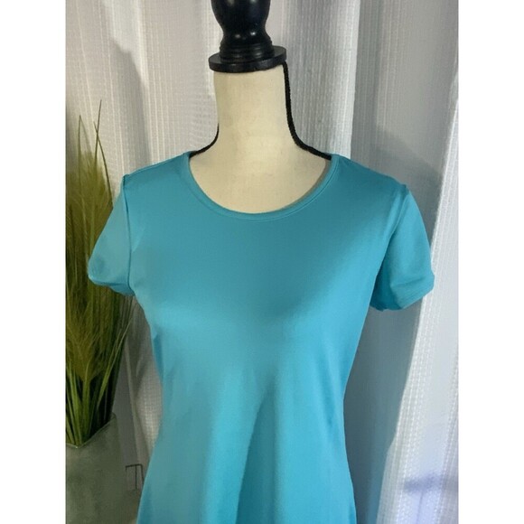 NEW Florida designer Women’s M USA Made Short Sleeve Blue Sundress UV50 NWT - Picture 2 of 12